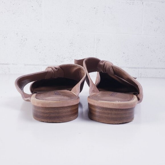 Jeffrey Campbell Charlin Womens Pointed Toe Mule Bow Flat Pink Suede‎ Size 9 - Picture 4 of 11